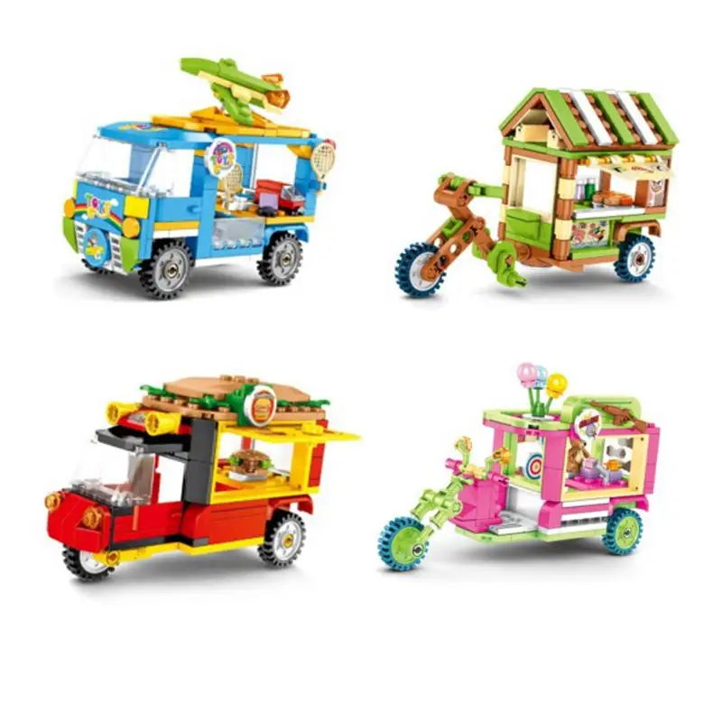 City Street View Compatible Friends Creator Ice Cream Truck Food Store Buildings Blocks Educational Toys For Children
City Street View Compatible Friends Creator Ice Cream Truck Food Store Buildings Blocks Educational Toys For Children