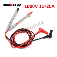 

1000 V20A 10A Test Lead Kit 4MM Banana Plug To Test Hook Cable Replaceable Multimeter Probe Test Wire Probe Alligator Clip 110CM