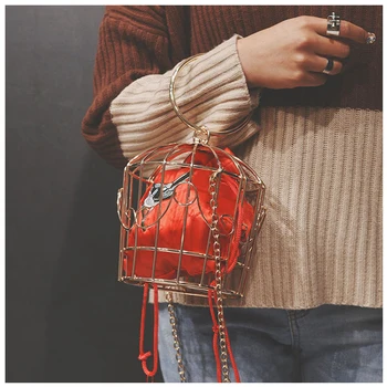 Bags For Women Fashion Trend Birdcage Handbag Luxury Birdcage Designer Clutch Female Handbag Leather Shoulder Women's Bag
Bags For Women Fashion Trend Birdcage Handbag Luxury Birdcage Designer Clutch Female Handbag Leather Shoulder Women's Bag