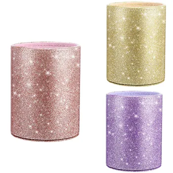 PU Glitter Pen Holder Pencil Cup Shiny Makeup Brush Holder Organizer Cup for Desk Office Classroom Home
PU Glitter Pen Holder Pencil Cup Shiny Makeup Brush Holder Organizer Cup for Desk Office Classroom Home