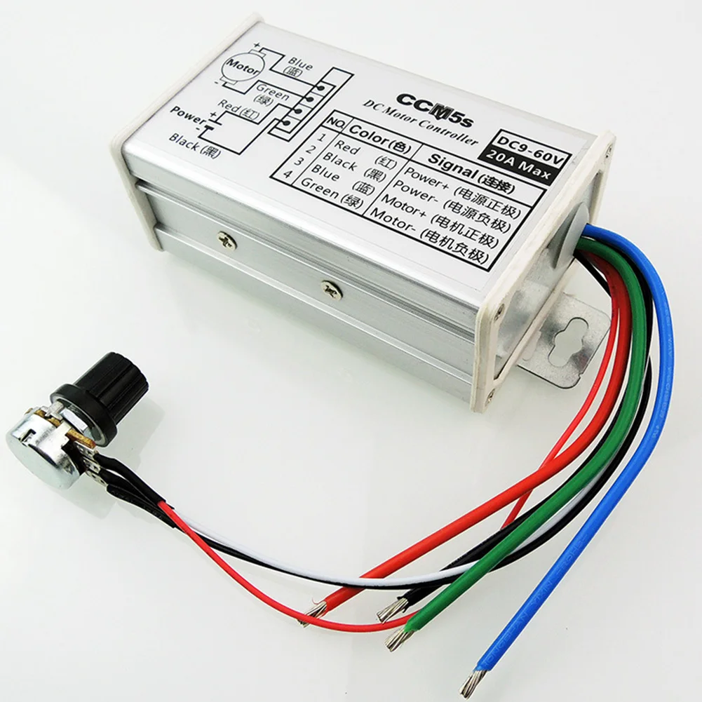 Electric Adjustable Stepless Stable DC Motor Speed Controller Convenient Regulator Durable Protection Replacement PWM Switch
Electric Adjustable Stepless Stable DC Motor Speed Controller Convenient Regulator Durable Protection Replacement PWM Switch
