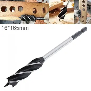 1pcs 16 x 165mm Four-slot Woodworking Drill Bit Hole Drilling Tool with Center Drill Head and Hex Shank for Woodworking Opening
1pcs 16 x 165mm Four-slot Woodworking Drill Bit Hole Drilling Tool with Center Drill Head and Hex Shank for Woodworking Opening