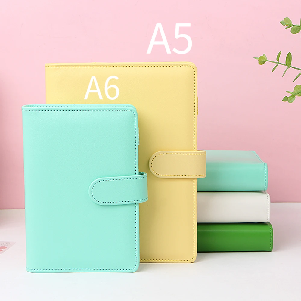 A5/A6 Color Macaron Leather Spiral Notebook Cover 6 Hold Office Organizer Stationery Binder Notepad Journal Notebook
A5/A6 Color Macaron Leather Spiral Notebook Cover 6 Hold Office Organizer Stationery Binder Notepad Journal Notebook