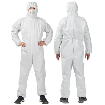 Universal Coverall Hazmat Suit Protection Protective Disposable Protective Clothing Anti bacterial Work Medical Isolation Suit 
Universal Coverall Hazmat Suit Protection Protective Disposable Protective Clothing Anti bacterial Work Medical Isolation Suit