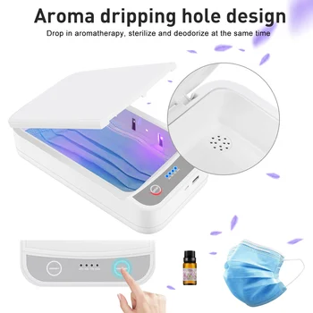 5V UV Light Phone Sterilizer Box Jewelry Cleaner Personal Sanitizer Disinfection Cabinet with Aromatherapy Esterilizado dom66
5V UV Light Phone Sterilizer Box Jewelry Cleaner Personal Sanitizer Disinfection Cabinet with Aromatherapy Esterilizado dom66