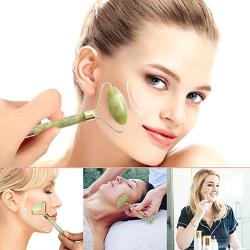 Natural Rose Quartz Facial Massage Crystal Stone Wrinkle Removal Facial Massage Roller Jade Face Slimming Body Head Neck Device
Natural Rose Quartz Facial Massage Crystal Stone Wrinkle Removal Facial Massage Roller Jade Face Slimming Body Head Neck Device