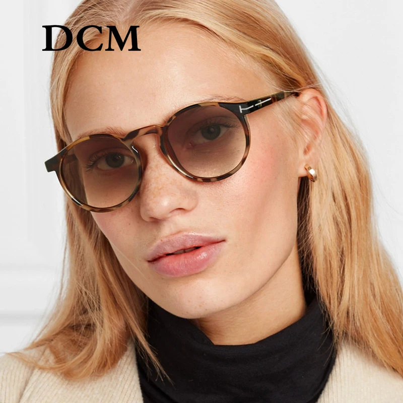 

DCM Newest Sunglasses Men Women Fashion Round Frame Brand Designer Driving Sun Glasses Oculos De Sol UV400