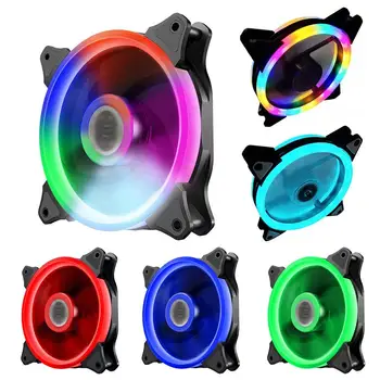 120mm Computer Cooling Fan RGB PC Radiator Case Adjustable Fan LED Heatsink Colorful Quiet Cooler Fans for Computer Cooler Fans
120mm Computer Cooling Fan RGB PC Radiator Case Adjustable Fan LED Heatsink Colorful Quiet Cooler Fans for Computer Cooler Fans