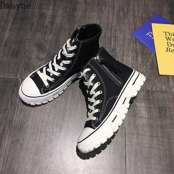 High-top canvas shoes female 2019 white Korean version of the wild ins net red ulzzang tide new thick-soled white shoes students
High-top canvas shoes female 2019 white Korean version of the wild ins net red ulzzang tide new thick-soled white shoes students