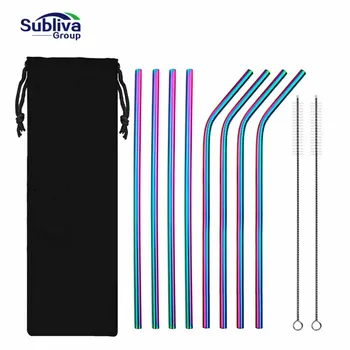 8Pcs Reusable Drinking Straw High Quality 304 Stainless Steel Metal Straw with 2PC Cleaner Brush For Mugs
8Pcs Reusable Drinking Straw High Quality 304 Stainless Steel Metal Straw with 2PC Cleaner Brush For Mugs
