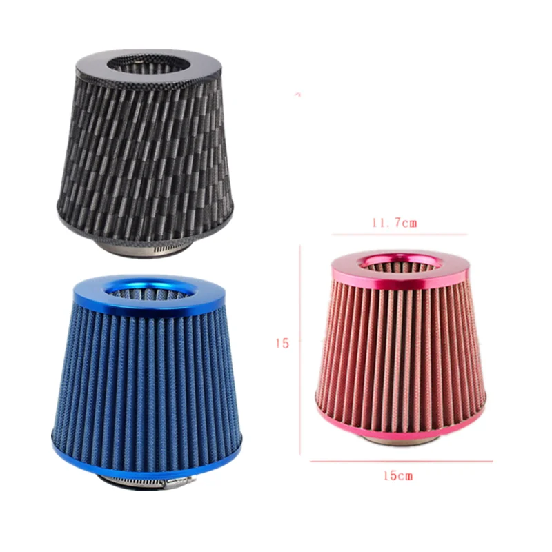 Universal Car Air Filters Performance High Flow Cold Intake Filter Induction Kit Sport Power Rustproof Mesh Cone 76MM
Universal Car Air Filters Performance High Flow Cold Intake Filter Induction Kit Sport Power Rustproof Mesh Cone 76MM