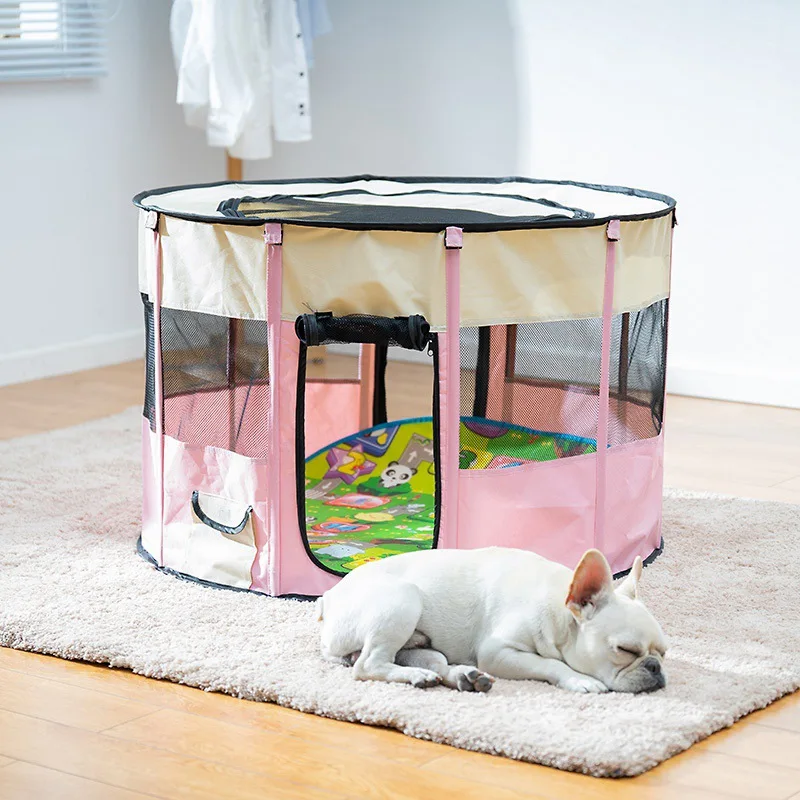 Folding Pet Tent Puppy Cat Playing Exercise Kennel Oxford Cloth Multifunctional House For Sleeping, Breeding #7
Folding Pet Tent Puppy Cat Playing Exercise Kennel Oxford Cloth Multifunctional House For Sleeping, Breeding #7