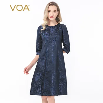 VOA Silk 40mm Beige Woven Jacquard Wenqing Round Neck Crimped Middle Sleeve Fit Light Dress A39
VOA Silk 40mm Beige Woven Jacquard Wenqing Round Neck Crimped Middle Sleeve Fit Light Dress A39