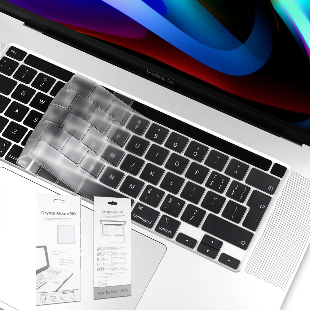 Чехол для клавиатуры прозрачный из мягкого ТПУ Macbook Air Retina 12 13 2020 New Pro 3 15 16 дюймов