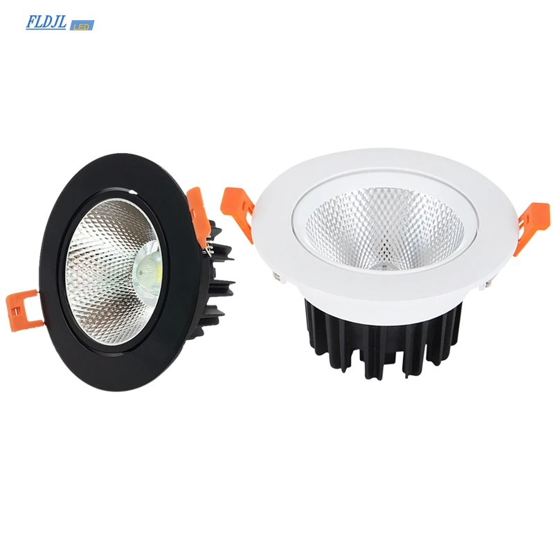 

1pcs Dimmable Epistar Led downlight light cob Ceiling Spot Light 5W 7W 9W 12W 15W 18Wac85-265V ceiling recessed Lights Spotlight