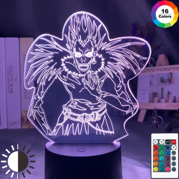 Death Note Kids Night Light Led Color Changing Nightlight for Room Decoration Japanese Manga Gift 3d Illusion Lamp Ryuk Figure
Death Note Kids Night Light Led Color Changing Nightlight for Room Decoration Japanese Manga Gift 3d Illusion Lamp Ryuk Figure