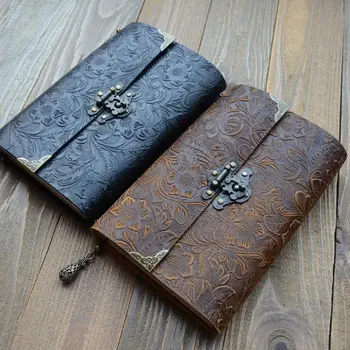 100 Sheets Embossed Pattern Soft Leather Travel Notebook with lock Key Diary Notepad Kraft
100 Sheets Embossed Pattern Soft Leather Travel Notebook with lock Key Diary Notepad Kraft