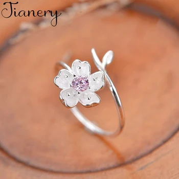 JIANERY Real 925 Sterling Silver Cherry Blossoms Flower Rings For Women Big Antique Rings Finger Jewelry High Quality
JIANERY Real 925 Sterling Silver Cherry Blossoms Flower Rings For Women Big Antique Rings Finger Jewelry High Quality