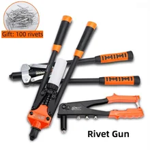 Heavy Duty Hand Rivet Gun Includes 100pcs Rivets Environmental Protection and Labor-saving For Household Manual PortableTools
Heavy Duty Hand Rivet Gun Includes 100pcs Rivets Environmental Protection and Labor-saving For Household Manual PortableTools