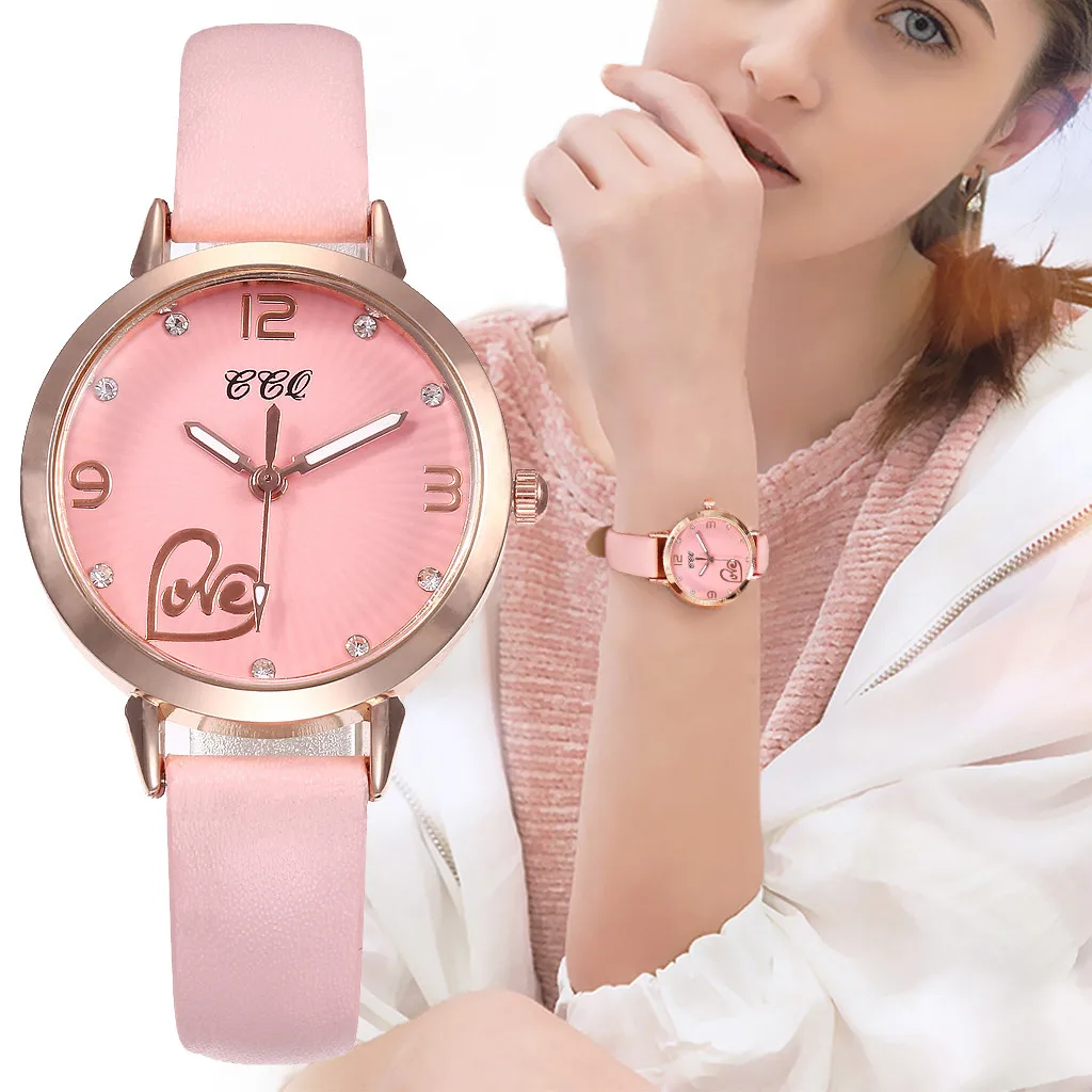 Women Watches Dot Digital Dial Ladies Simple Quartz Wristwatch Solid Color Leather Strap Clock Dress Gift Zegarki Damskie@50
Women Watches Dot Digital Dial Ladies Simple Quartz Wristwatch Solid Color Leather Strap Clock Dress Gift Zegarki Damskie@50