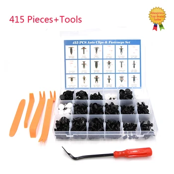 415PCS Car Body Push Retainer Pin Rivet Fasteners Trim Moulding Clip Automotive Expansion Screws Kit with Removal Tools for Car
415PCS Car Body Push Retainer Pin Rivet Fasteners Trim Moulding Clip Automotive Expansion Screws Kit with Removal Tools for Car