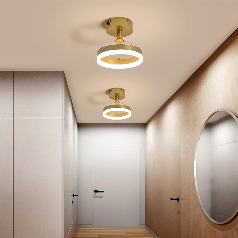 Modern Minimalist Golden Round LED Ceiling Lamp for Cloakroom Entrance Hallway Balcony Home Luxury Aisle Corridor Acrylic Light
Modern Minimalist Golden Round LED Ceiling Lamp for Cloakroom Entrance Hallway Balcony Home Luxury Aisle Corridor Acrylic Light