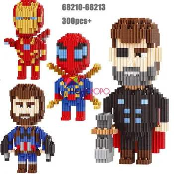 300pcs+ 68210-68213 Small Size Hero Building Block Cartoon Middle Bricks Particles Diy Bricks Model Toys Classic Education Toys
300pcs+ 68210-68213 Small Size Hero Building Block Cartoon Middle Bricks Particles Diy Bricks Model Toys Classic Education Toys
