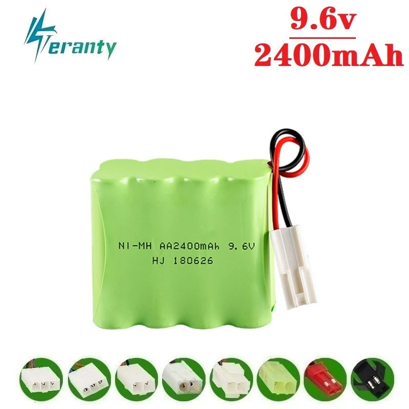 

( X Model ) 9.6v 2400mah NiMH Battery For Rc toy Car Tanks Trains Robot Boat Gun Ni-MH AA 700mah 9.6v Rechargeable Battery 1Pcs