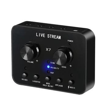 External Sound Card Headset Microphone Webcast Personal Entertainment Live Broadcast Voice Changer for Cellphone
External Sound Card Headset Microphone Webcast Personal Entertainment Live Broadcast Voice Changer for Cellphone