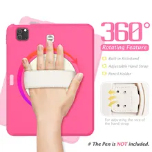 Tablet Protect Case for IPad Pro11 Air4 10.9 360 Rotating Shockproof Silicone Cover With Pen slot Hand strap shoulder strap film
Tablet Protect Case for IPad Pro11 Air4 10.9 360 Rotating Shockproof Silicone Cover With Pen slot Hand strap shoulder strap film