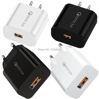 Fast Charge QC3.0 Eu US Usb Wall Charger 5V 3A Power Adapters For Samsung S8 S9 S10 Htc Iphone Android phone pc
Fast Charge QC3.0 Eu US Usb Wall Charger 5V 3A Power Adapters For Samsung S8 S9 S10 Htc Iphone Android phone pc