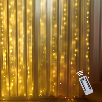 3m LED Garland String Light Window Decoration String Fairy Curtain Garlands Strip Wedding Valentines Day Christmas Party Light
3m LED Garland String Light Window Decoration String Fairy Curtain Garlands Strip Wedding Valentines Day Christmas Party Light