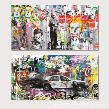 Mr Brainwash Art Canvas Painting Banksy Graffiti Wall Art Poster and Prints Wall Pictures for Home Living Room Decoration
Mr Brainwash Art Canvas Painting Banksy Graffiti Wall Art Poster and Prints Wall Pictures for Home Living Room Decoration