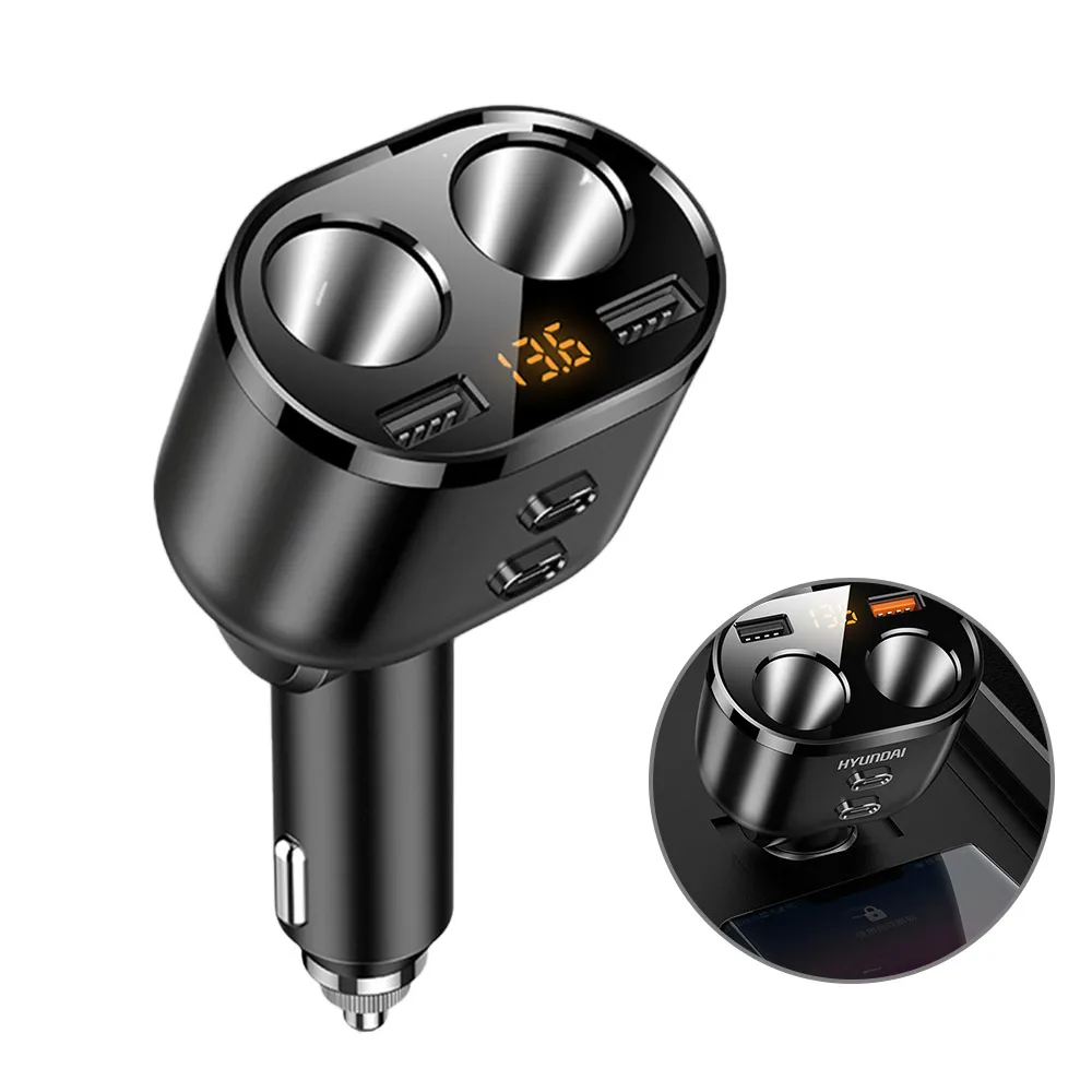 Multifunction Intelligent 2 USB and 2 Cigarette lighter Car Power Charger Cigarette Lighter Adapter Splitter Plug Car Charger
Multifunction Intelligent 2 USB and 2 Cigarette lighter Car Power Charger Cigarette Lighter Adapter Splitter Plug Car Charger