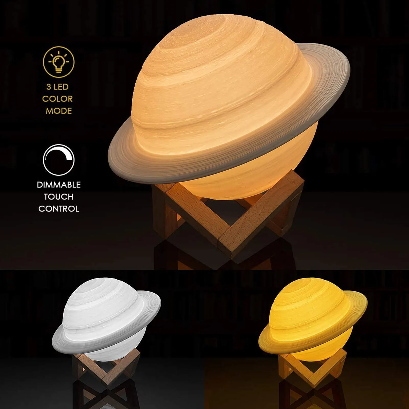3D Print Moon Lamp Night Light USB Rechargeable Control Touch Sensor Lamp 16 Colors LED Night Light For Bedroom Home Decoration
3D Print Moon Lamp Night Light USB Rechargeable Control Touch Sensor Lamp 16 Colors LED Night Light For Bedroom Home Decoration