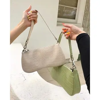 2020 New Women's Shoulder Bag Messenger Bag Retro Crocodile Pattern Baguette Armpit Bag Shoulder Bag
2020 New Women's Shoulder Bag Messenger Bag Retro Crocodile Pattern Baguette Armpit Bag Shoulder Bag