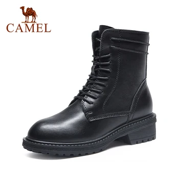 CAMEL Women Shoes 2020 New Autumn Short Boots Thick Heel Mid-heel Boots Zipper Lace-up Motorcycle Martin Boots for Women
CAMEL Women Shoes 2020 New Autumn Short Boots Thick Heel Mid-heel Boots Zipper Lace-up Motorcycle Martin Boots for Women