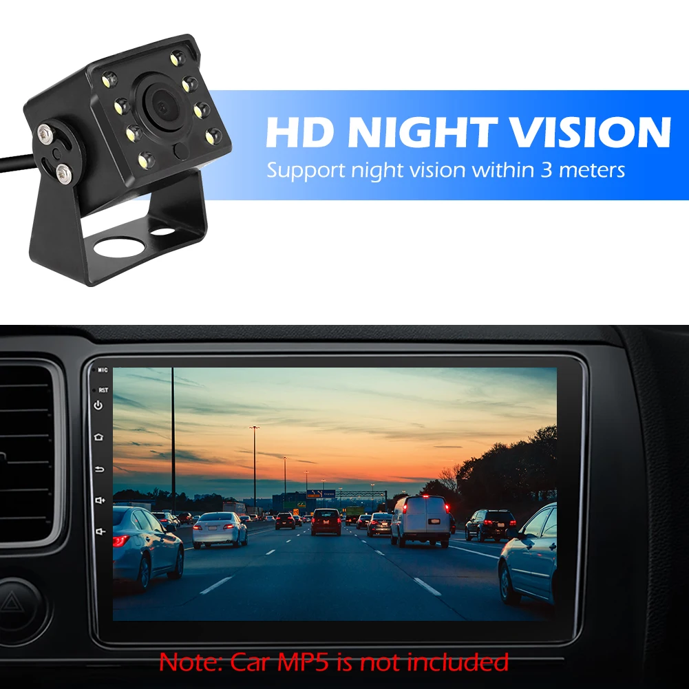 Car Rear View Camera Wide Viewing Angle 8 LED Night Vision Auto Bus Parking Reverse Camera IP67 Waterproof Accessories
Car Rear View Camera Wide Viewing Angle 8 LED Night Vision Auto Bus Parking Reverse Camera IP67 Waterproof Accessories