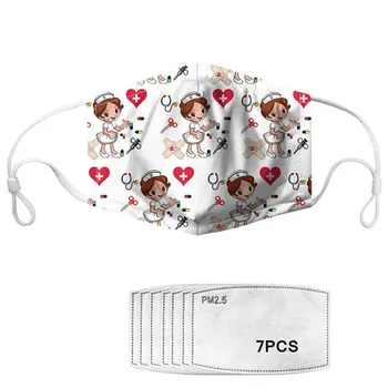2020 Cute Cartoon Girls Pattern Print Face Mask Unisex Mascaras Reusable Dust-proof Custom Mouth Masks with 7pcs PM2.5 Filters
2020 Cute Cartoon Girls Pattern Print Face Mask Unisex Mascaras Reusable Dust-proof Custom Mouth Masks with 7pcs PM2.5 Filters