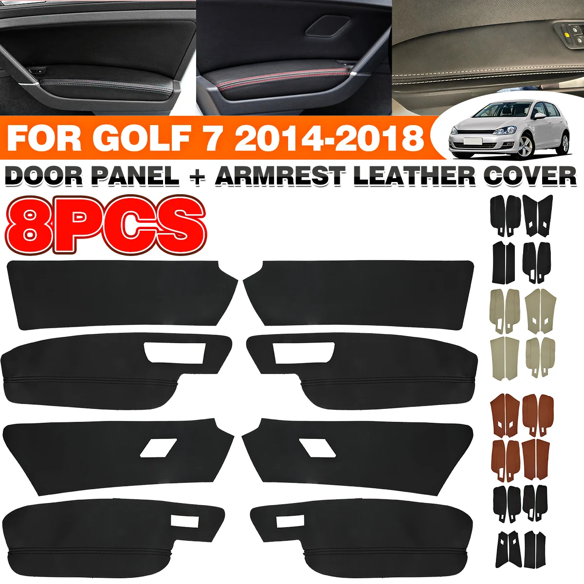 8 шт., подлокотники из микрофибры для дверных ручек VW Golf 7, 2014, 2015, 2016, 2017, 2018
8 шт., подлокотники из микрофибры для дверных ручек VW Golf 7, 2014, 2015, 2016, 2017, 2018