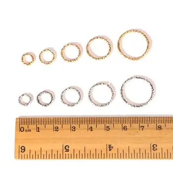 50pcs/lot 8 10 12 15 20mm Open Rings Loops Jump Rings & Split Ring Connectors For DIY Jewelry Making Accessories Supplies
50pcs/lot 8 10 12 15 20mm Open Rings Loops Jump Rings & Split Ring Connectors For DIY Jewelry Making Accessories Supplies