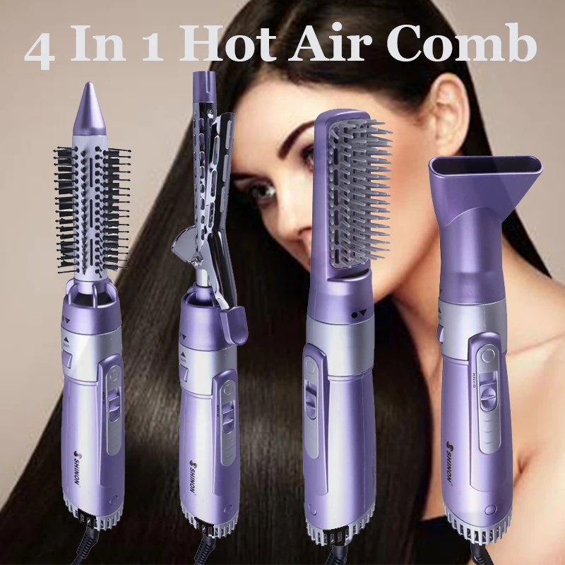 4 In 1 Professional Hair Dryer Electric Hair Curling Multi-functional Air Comb Curler Combs Home Salon Hair Styling Tools
4 In 1 Professional Hair Dryer Electric Hair Curling Multi-functional Air Comb Curler Combs Home Salon Hair Styling Tools