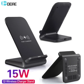 DCAE 15W Qi Quick Charging Wireless Fast Charger Stand Usb Tpye C QC 3.0 Dock Station For iPhone 11 Pro XS R X 8 Samsung S20 S10
DCAE 15W Qi Quick Charging Wireless Fast Charger Stand Usb Tpye C QC 3.0 Dock Station For iPhone 11 Pro XS R X 8 Samsung S20 S10