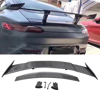 

RZ Style Double Layers Spoiler Carbon Fiber Wings Spoiler Rear Trunk Splitter for MERCEDES-BENZ C190 AMG GT GTS