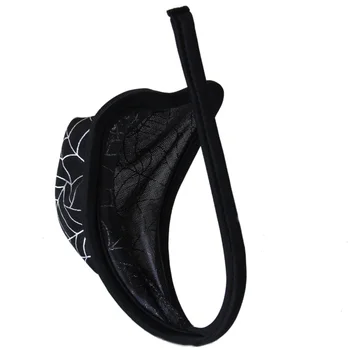 Spandex C-string Thong Invisible Underwear Panty For Men - Black With Silver Spiderweb Pattern
Spandex C-string Thong Invisible Underwear Panty For Men - Black With Silver Spiderweb Pattern