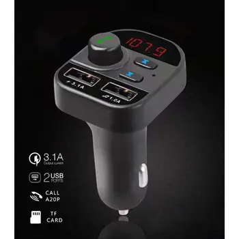 Car MP3 Player FM Transmitter Bluetooth Hands-free Phone TF Card Fast Charge Dual USB Charger
Car MP3 Player FM Transmitter Bluetooth Hands-free Phone TF Card Fast Charge Dual USB Charger