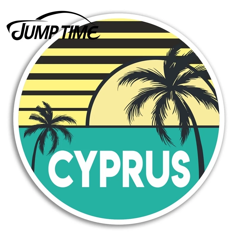 Jump Time for Cyprus Vinyl Stickers Holiday Travel Sticker Laptop Luggage Car Decal Window Wiper Trunk Styling | Автомобили и