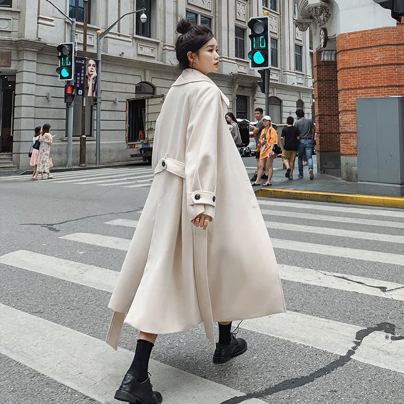 Woolen Jacket Women's Mid-length 2019 Winter New Style Korean-style Loose-Fit over-the-Knee Popular CHIC Thick Woolen Overcoat
Woolen Jacket Women's Mid-length 2019 Winter New Style Korean-style Loose-Fit over-the-Knee Popular CHIC Thick Woolen Overcoat