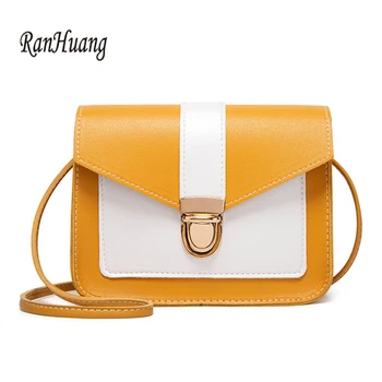 

RanHuang New Arrive 2020 Women Casual Flap Pu Leather Small Shoulder Bags Girls Hasp Messenger Bags Brief Crossbody Bags A1747