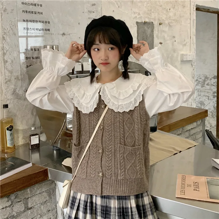 Photo Shoot Korean-style Retro Plaid Mid-length chen yi qun + Knitted Vest 0829-4 #
Photo Shoot Korean-style Retro Plaid Mid-length chen yi qun + Knitted Vest 0829-4 #